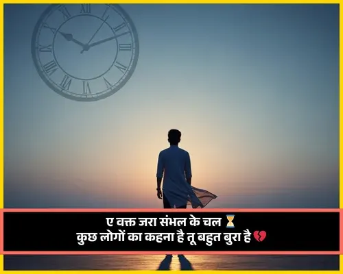 Bura Waqt Bura Waqt Shayari 2 Lines