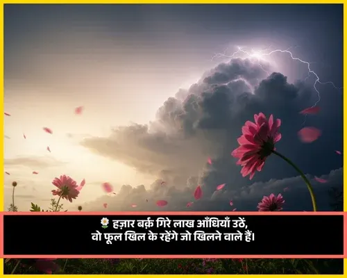Flower Shayari on Life