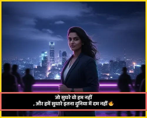 Hindi Attitude Shayari for Girls