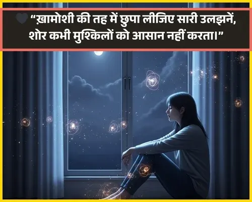 Khamoshi Shayari in Hindi Text