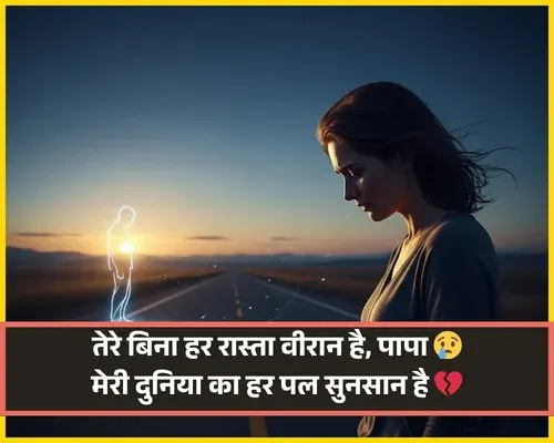 Papa Miss You Shayaari