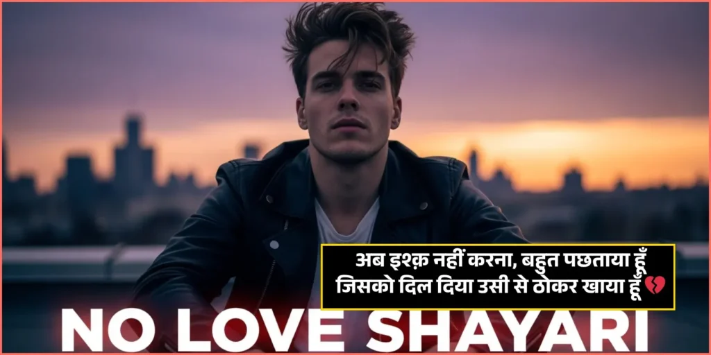 No Love Shayari